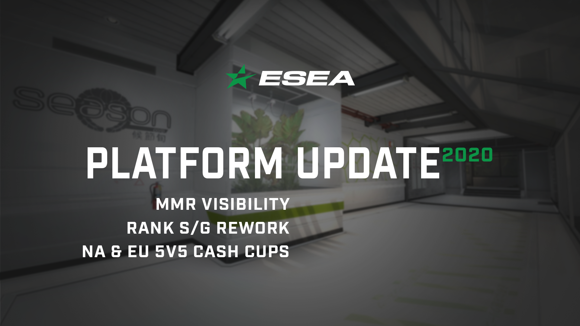 ESEA introduces visibility to Matchmaking Rating, Rank S/G rework, 5v5 Cash Cups, and more!